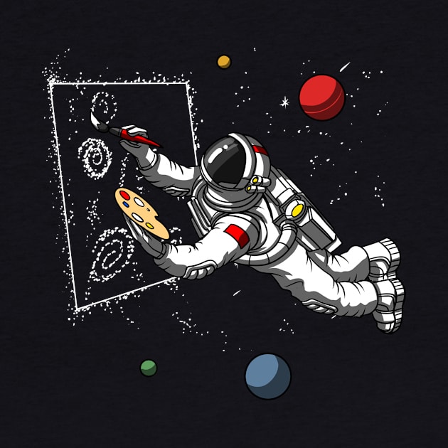 Space Astronaut Painter by underheaven
